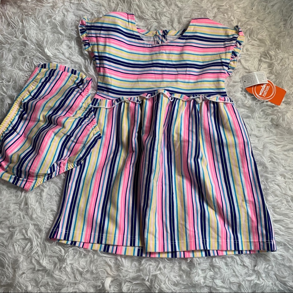Multi colored Striped Dress